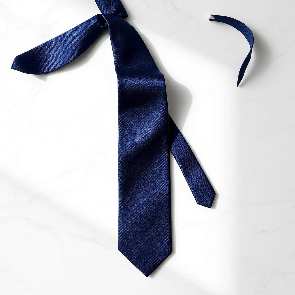 Midnight Blue Silk Tie for Men