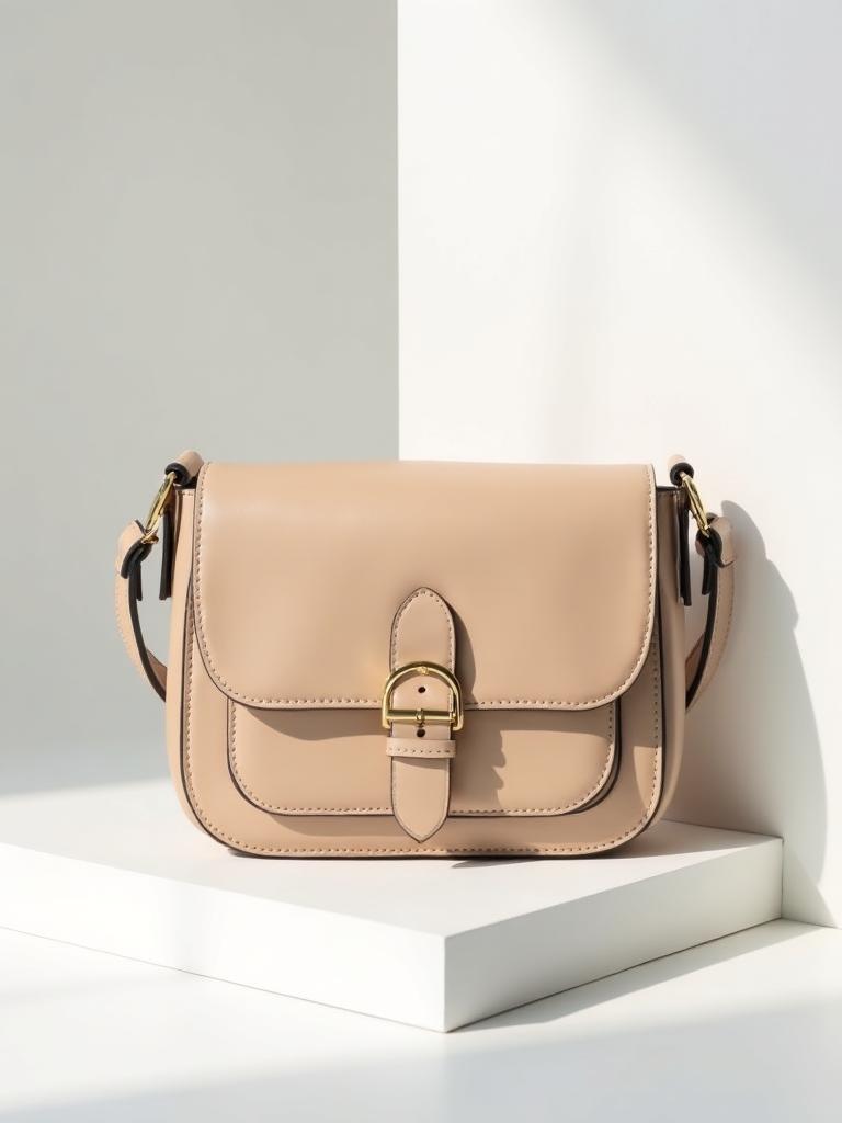 Nude Leather Belt Bag