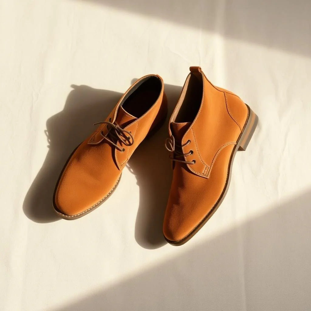 Tan Suede Desert Boots for Men